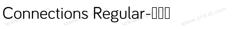 Connections Regular字体转换